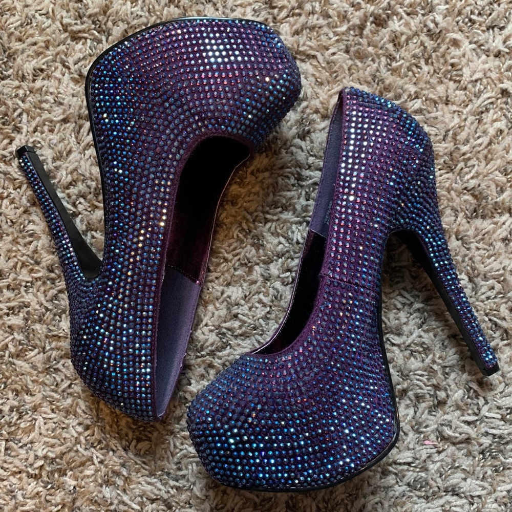 Purple Paris Heels